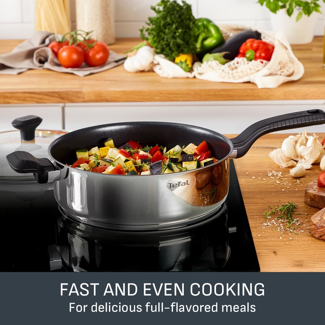 Tefal Comfort Max 28cm Stainless Steel Wok, Durabl... - Image 8