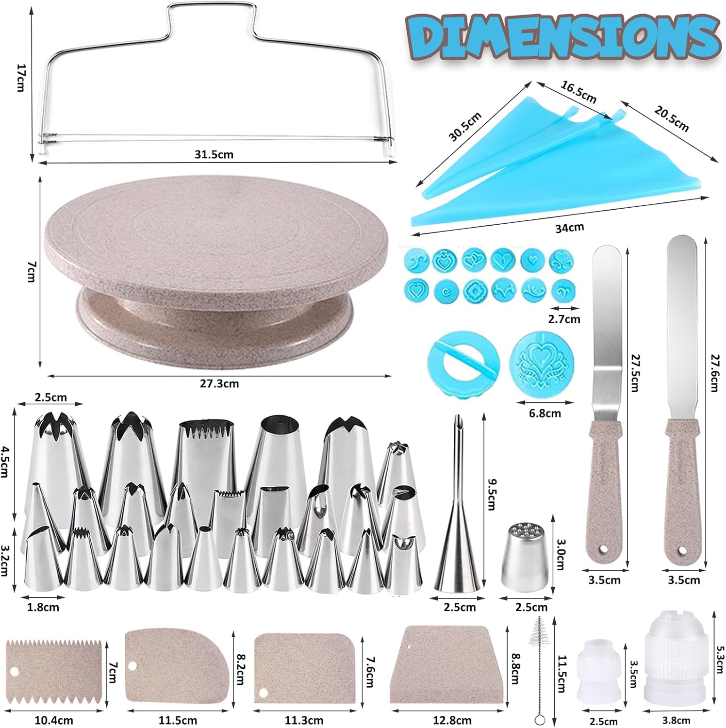 54pcs Cake Decorating Kit Baking Tools Supplies wi... - Image 3