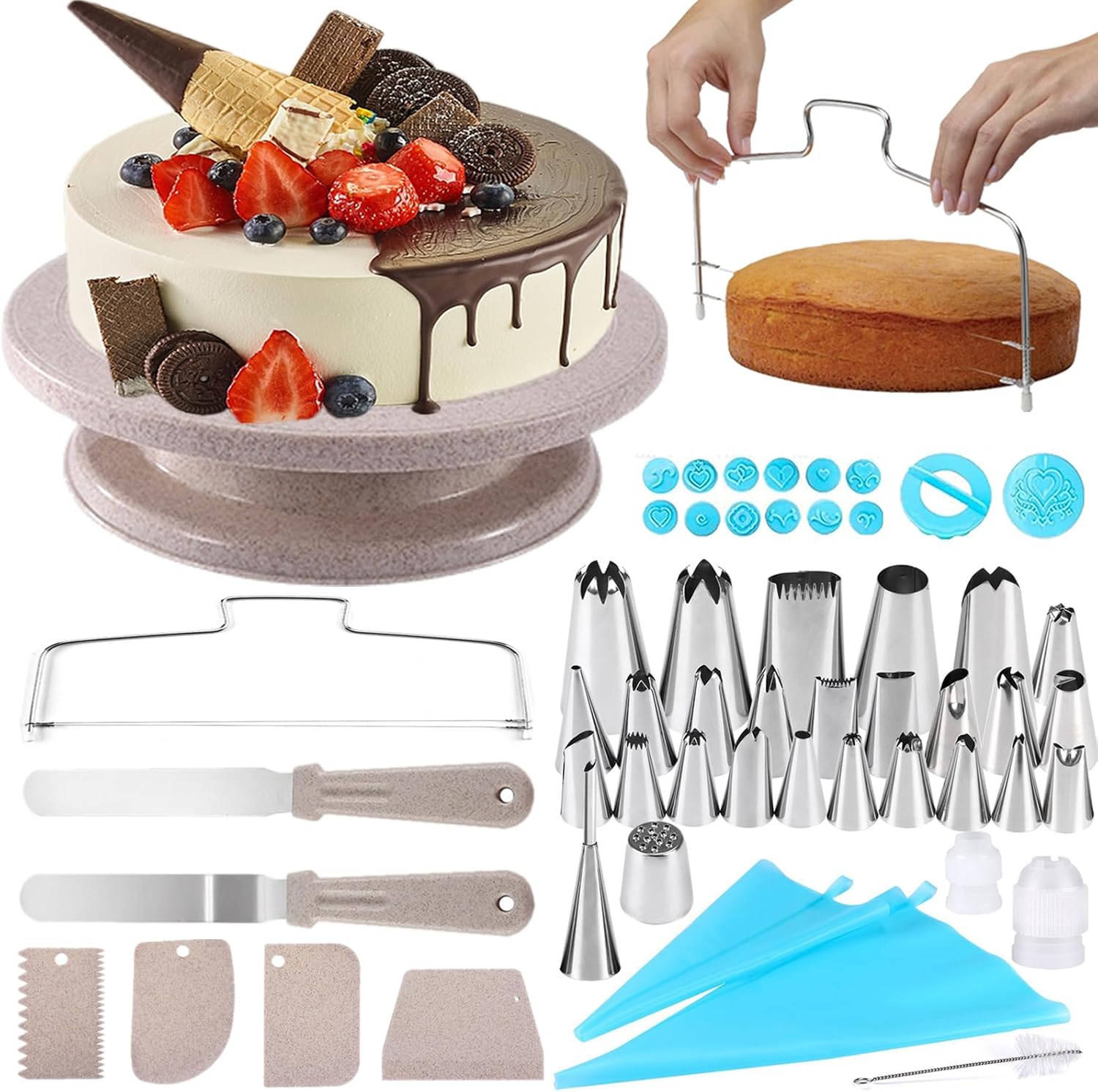 54pcs Cake Decorating Kit Baking Tools Supplies wi... - Image 2