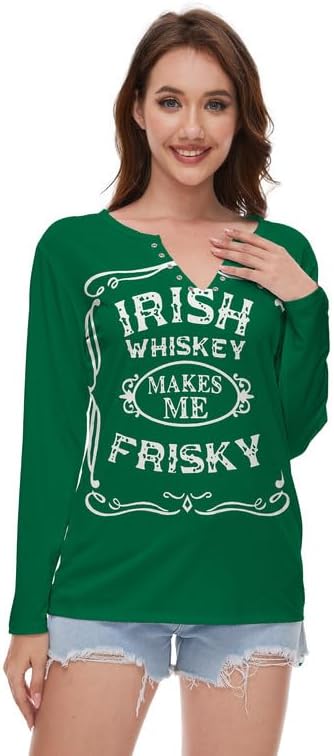 TMSD Womens St. Patrick's Day Top Long Sleeve Swea...