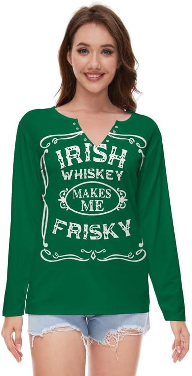 TMSD Womens St. Patrick's Day Top Long Sleeve Swea... - Image 2