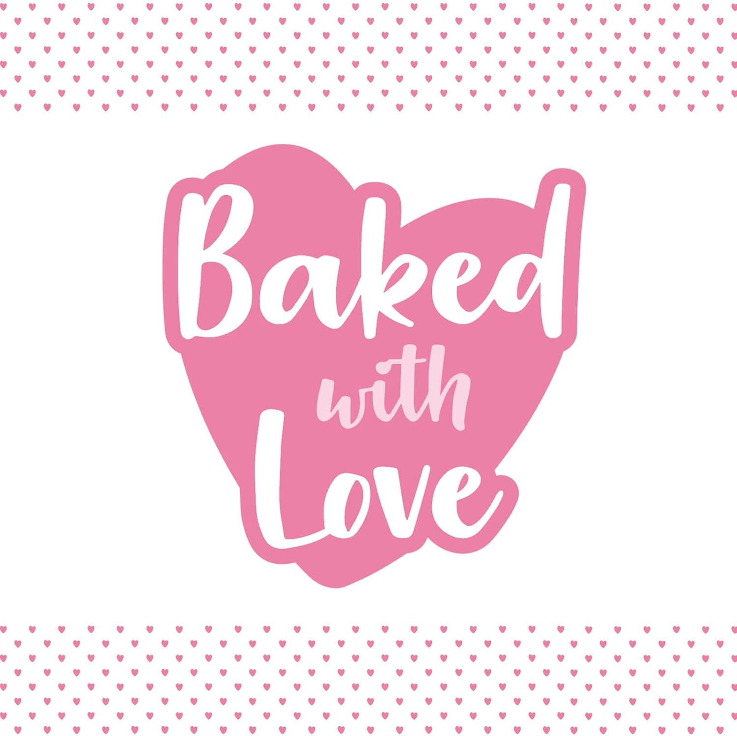 Baked with Love White Cupcake Cases, Baking Cups, ... - Image 6