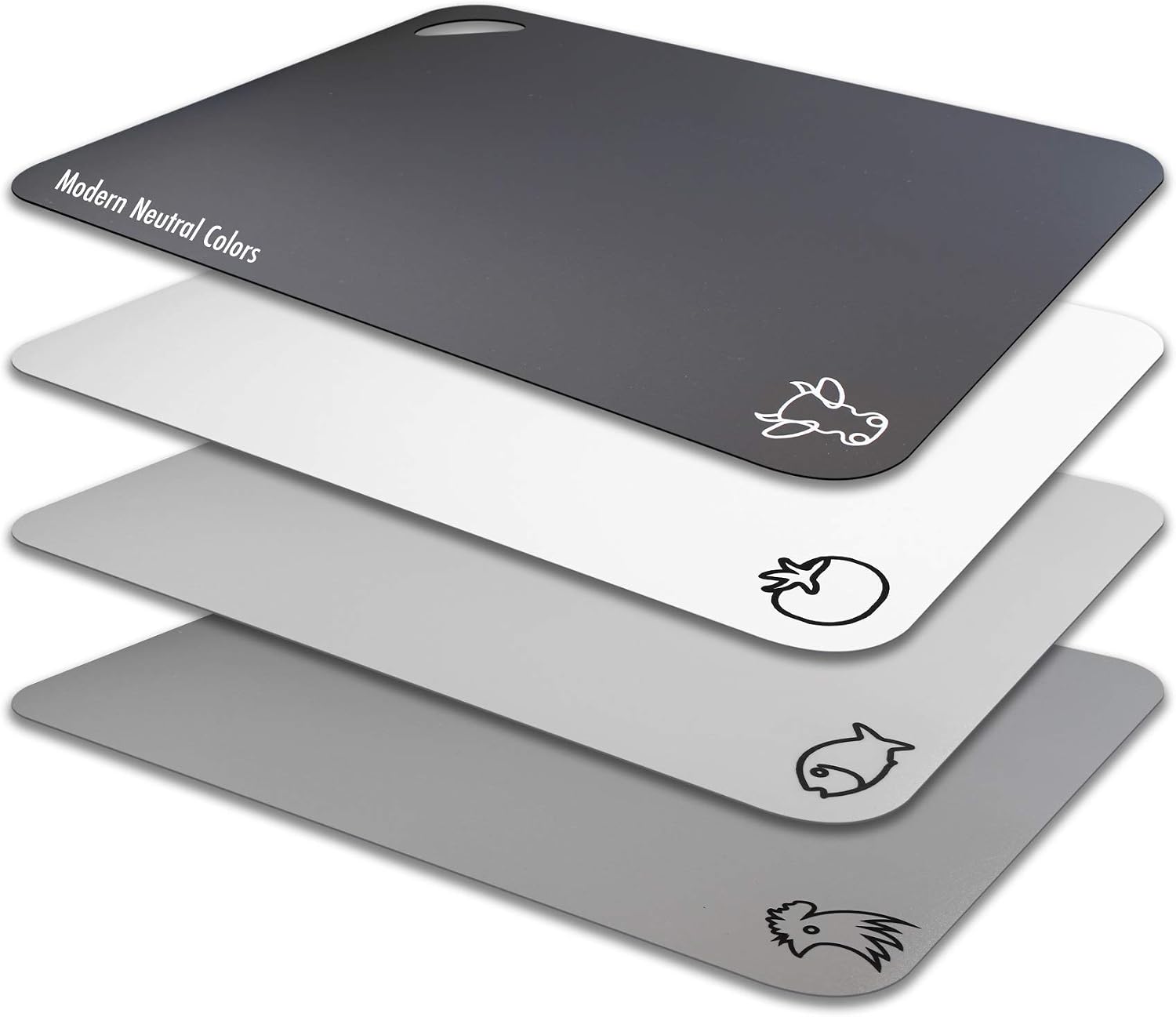 Fotouzy Plastic Cutting Board Flexible Mats with F... - Image 6