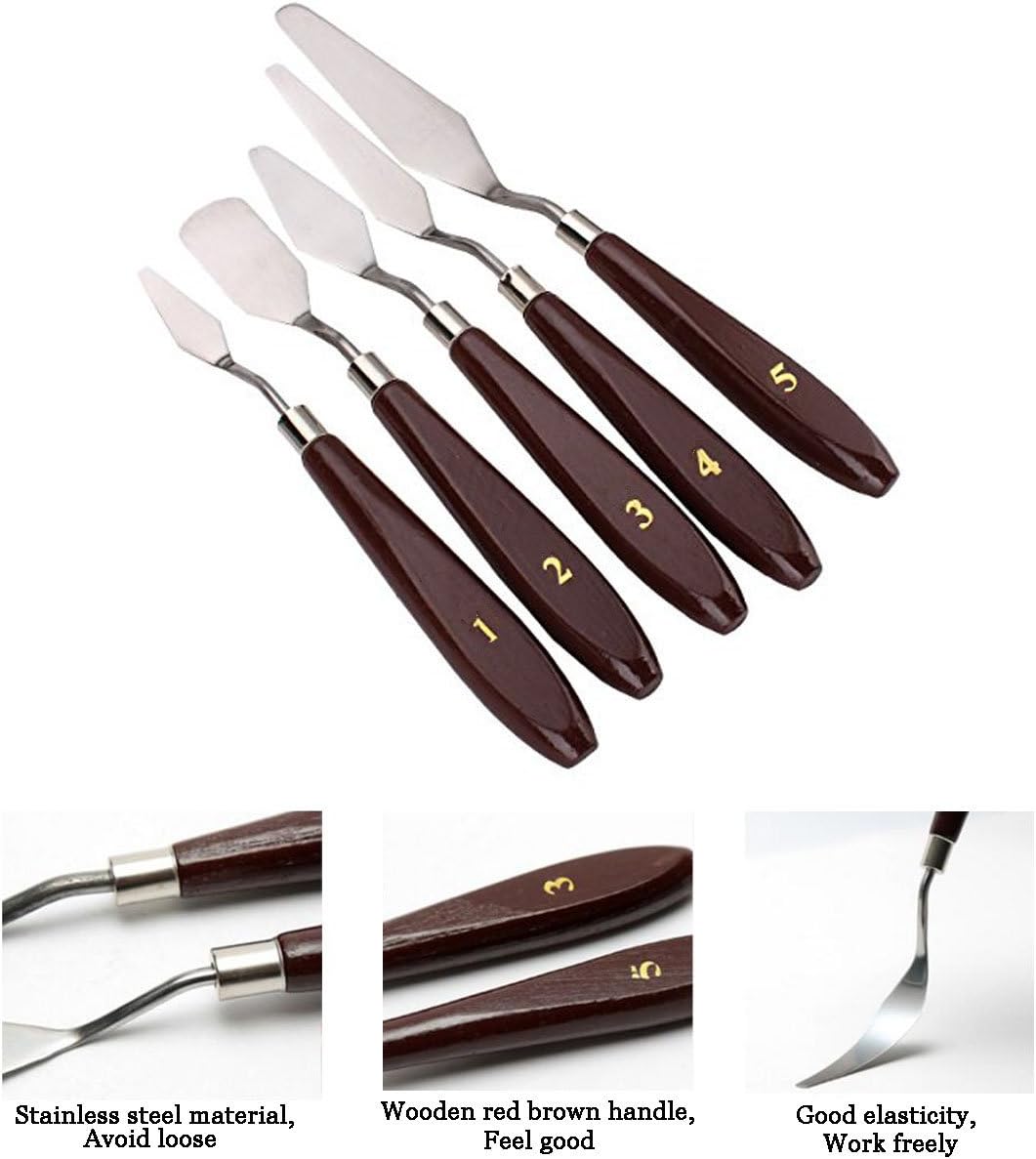 5-Piece Painting Knife Set, GoFriend Stainless Ste... - Image 4
