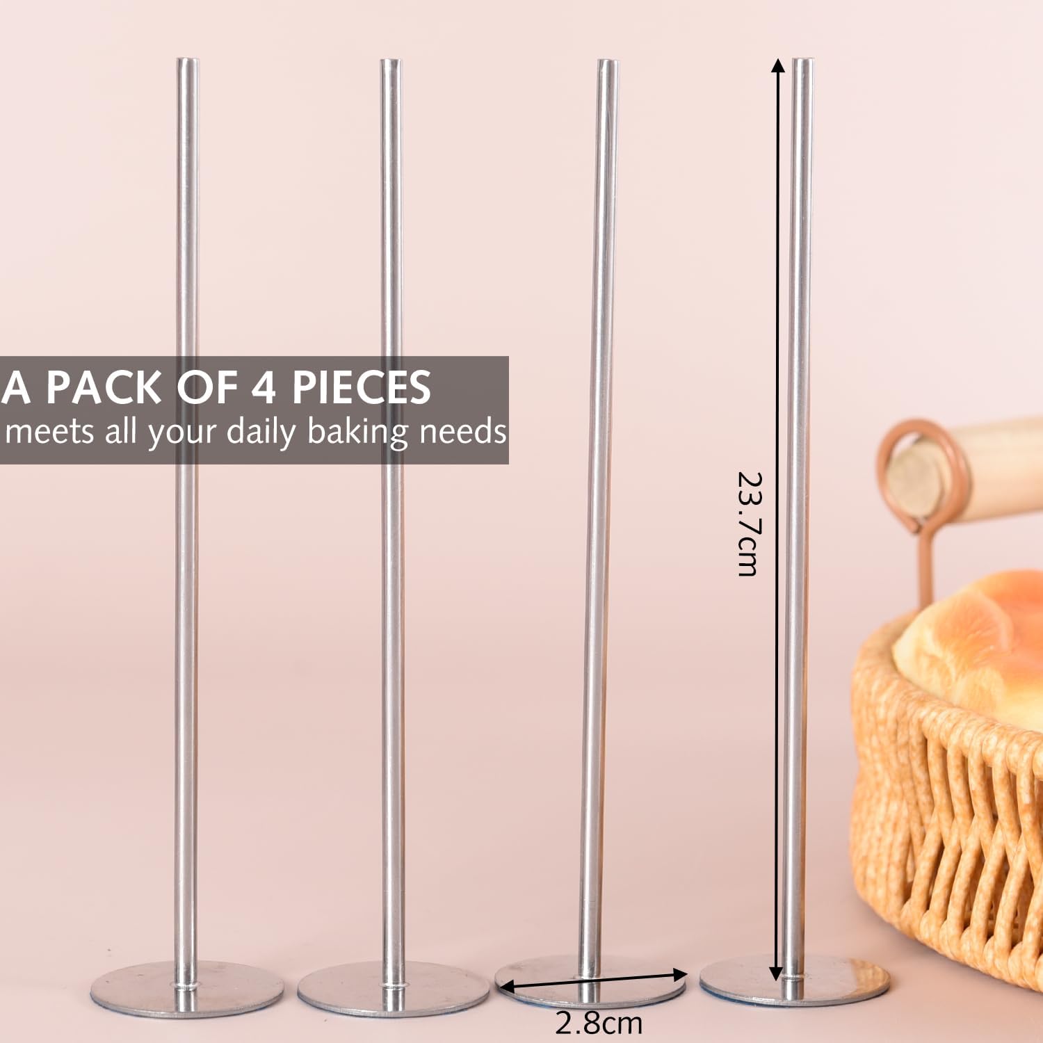 4 pcs Cake Heating Rods for Even Baking (5.5inch) - Image 5