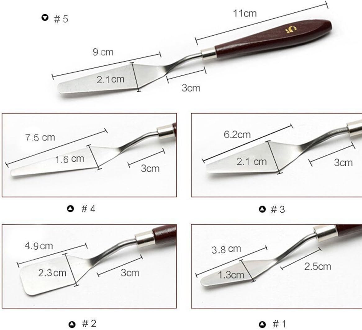 5-Piece Painting Knife Set, GoFriend Stainless Ste... - Image 3