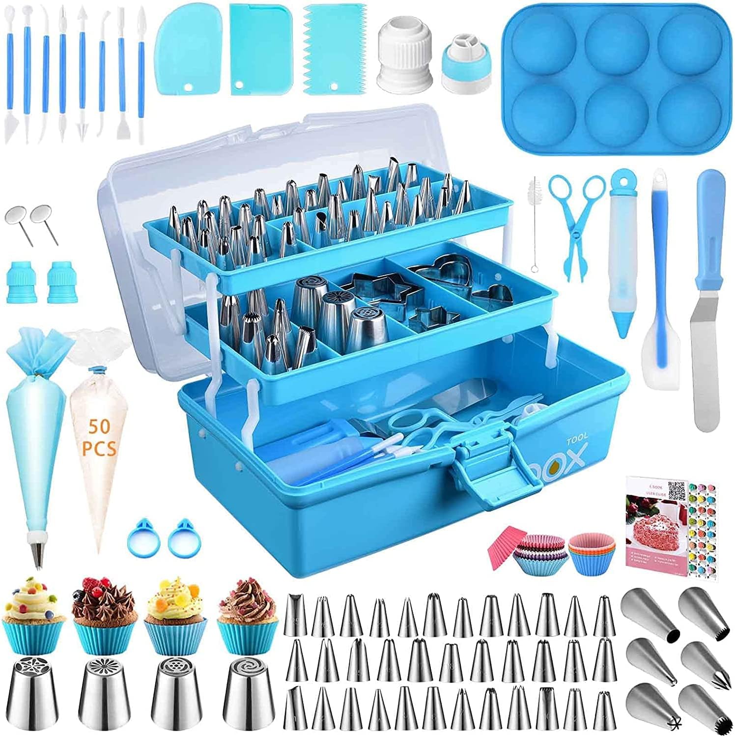 Boyun Cake Decorating Tools Supplies Kit: 236pcs B...
