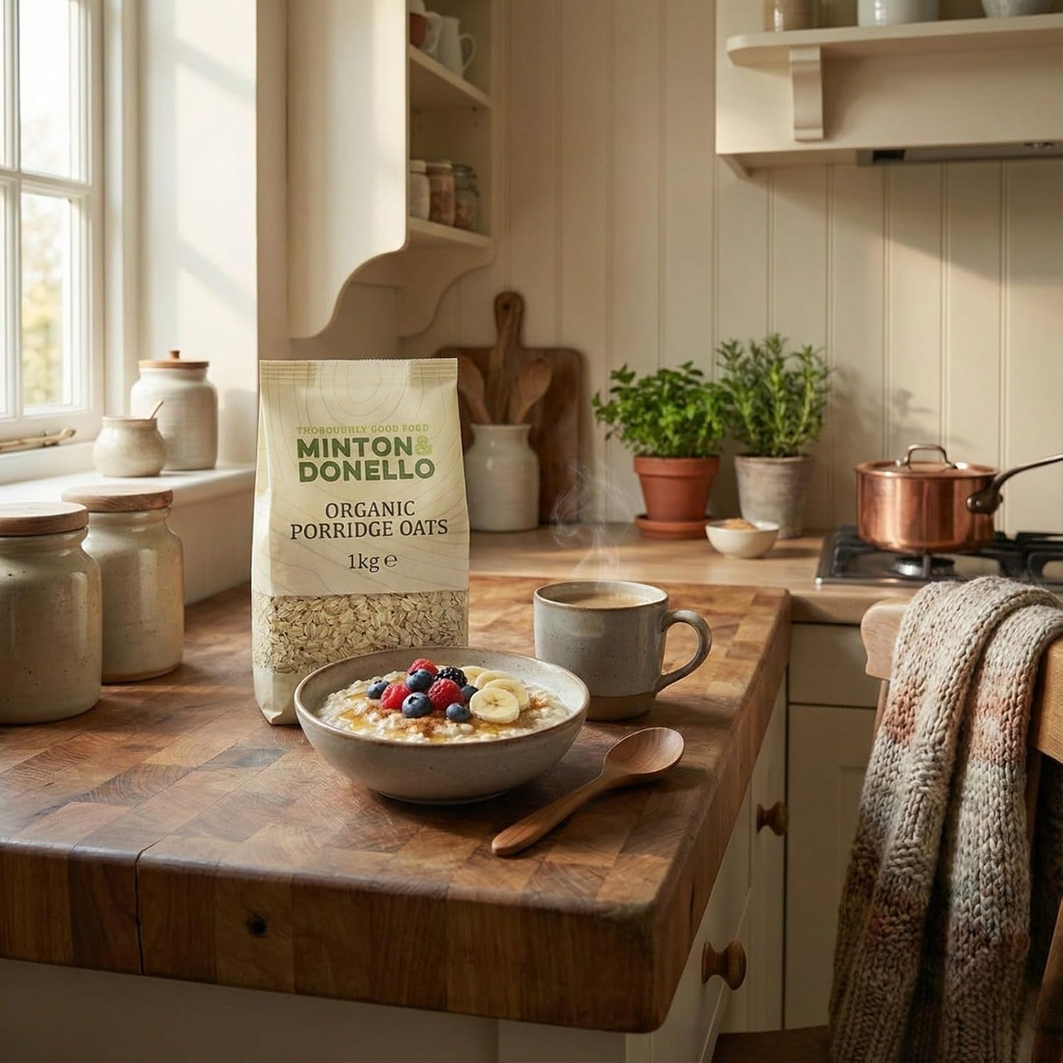 Minton & Donello Organic Porridge Oats 1kg – Whole... - Image 4