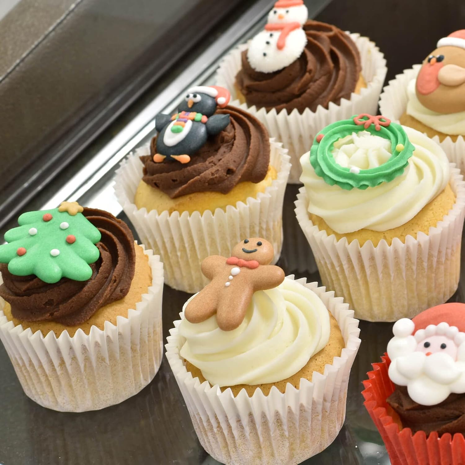 Baked with Love White Cupcake Cases, Baking Cups, ... - Image 4