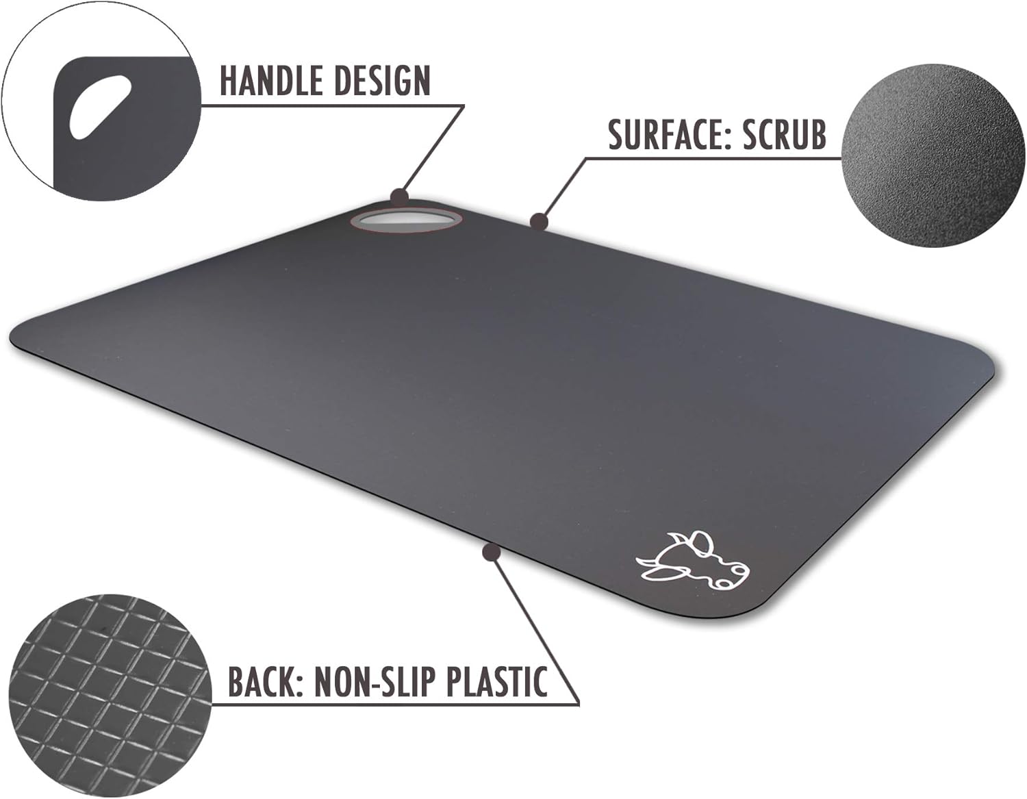 Fotouzy Plastic Cutting Board Flexible Mats with F... - Image 2