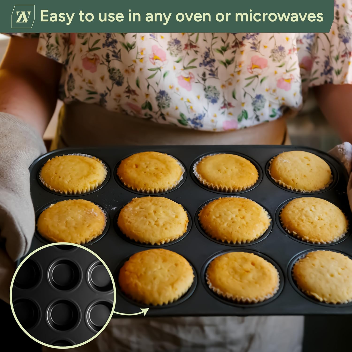 Zuvo 5 Piece Baking Set, Non-Stick Carbon Steel Ba... - Image 3