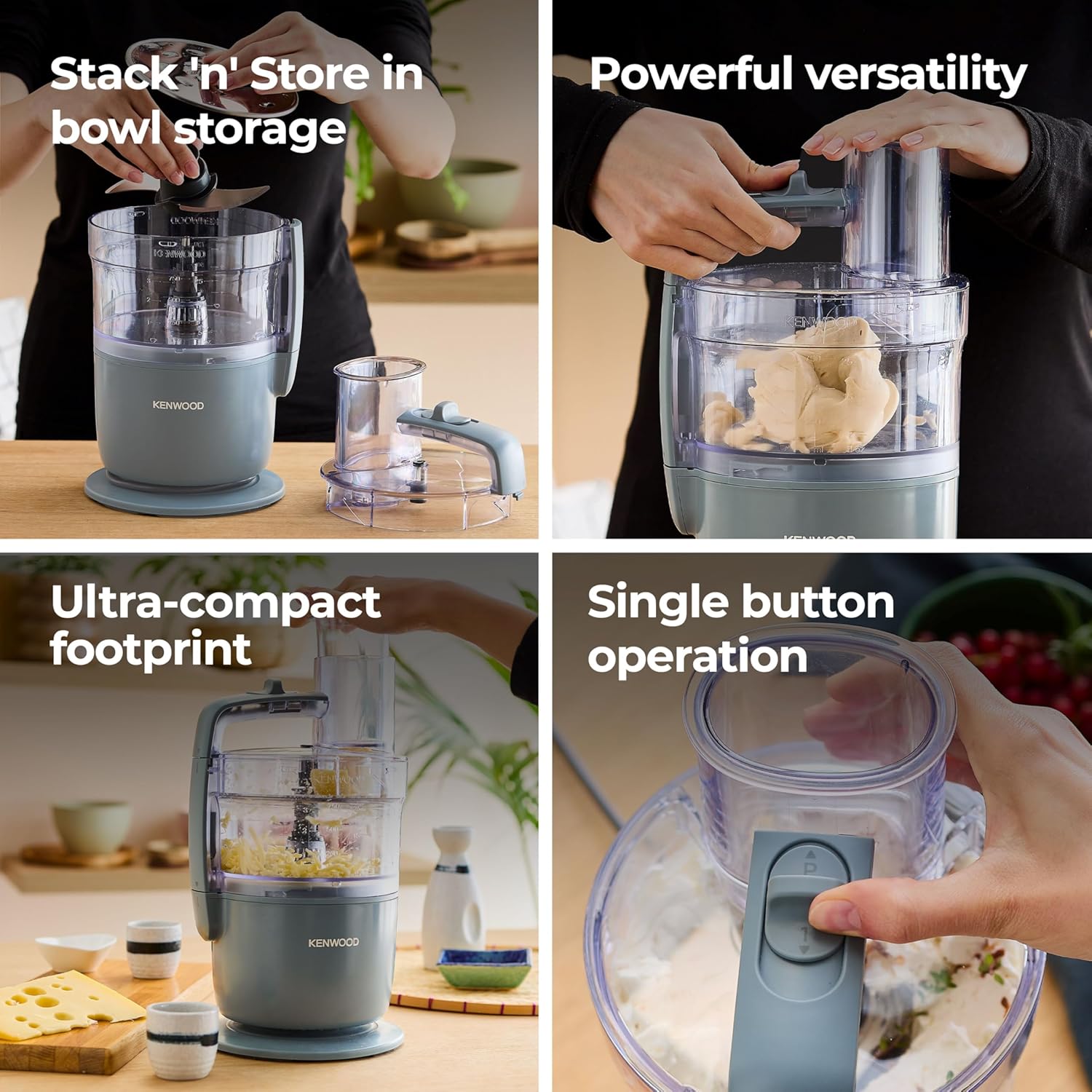 Kenwood, MultiPro Go FDP22.130GY, Food Processor,... - Image 4