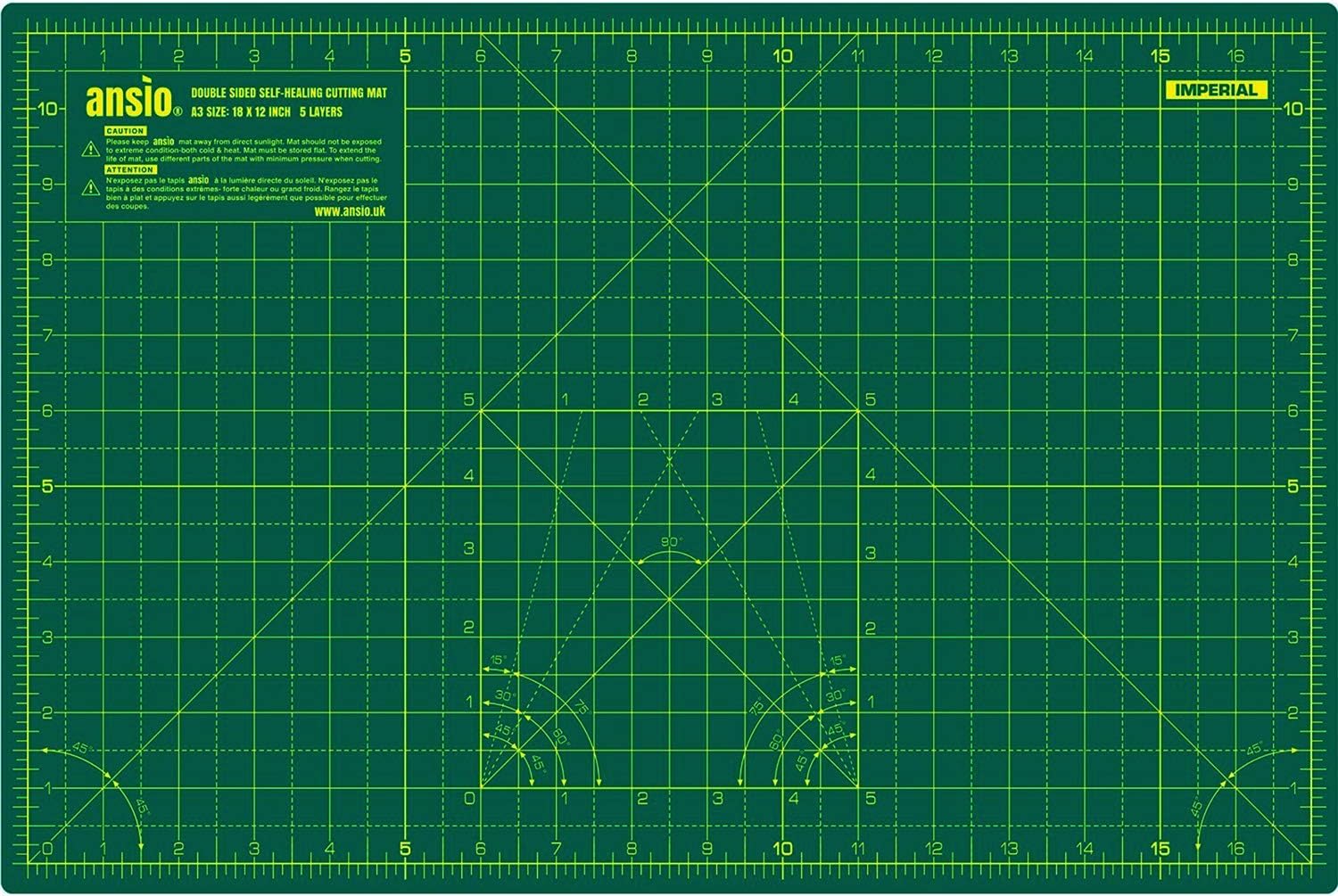 ANSIO Craft Cutting Mat Self Healing A3 Double Sid... - Image 3