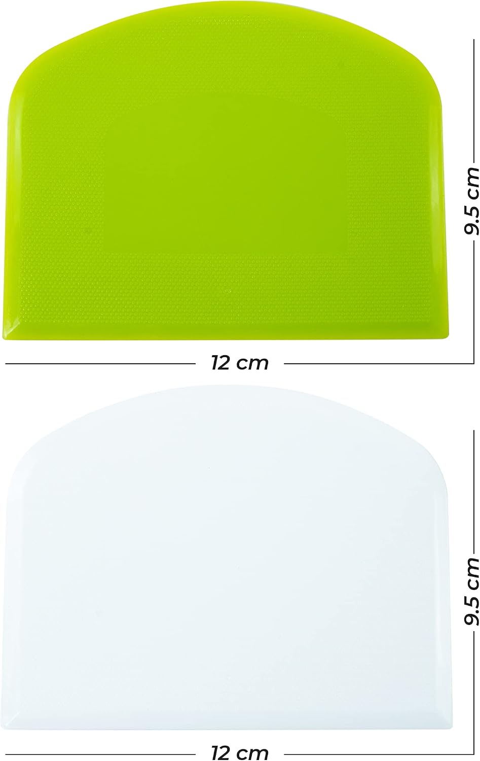 Zikrange Dough Scraper Set of 2 (9.5cmx12cm) Food ... - Image 2