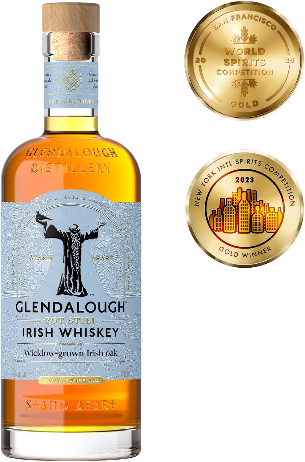 Glendalough Single Pot Still Irish Whiskey, 70cl, ... - Image 2