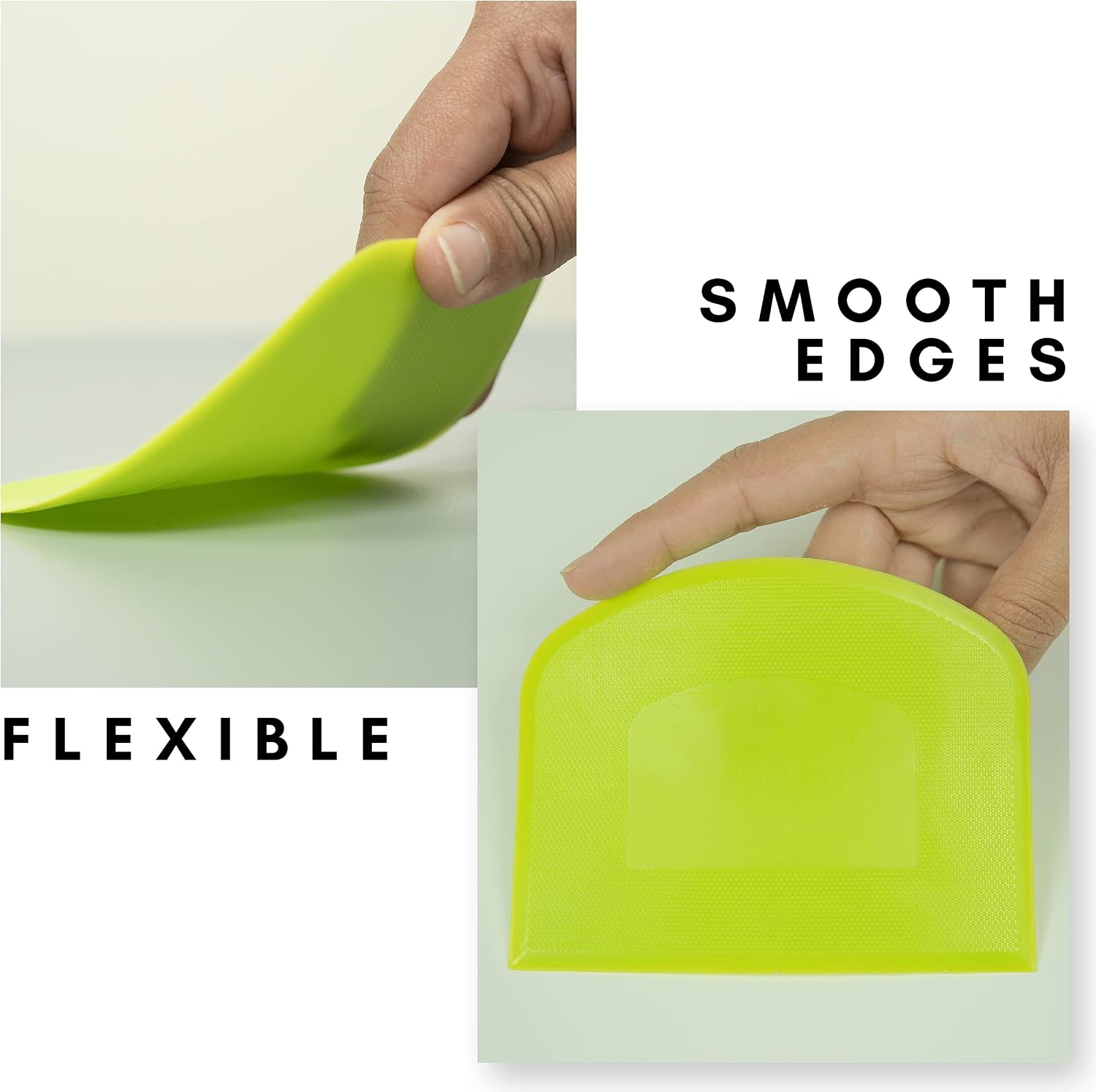 Zikrange Dough Scraper Set of 2 (9.5cmx12cm) Food ... - Image 4