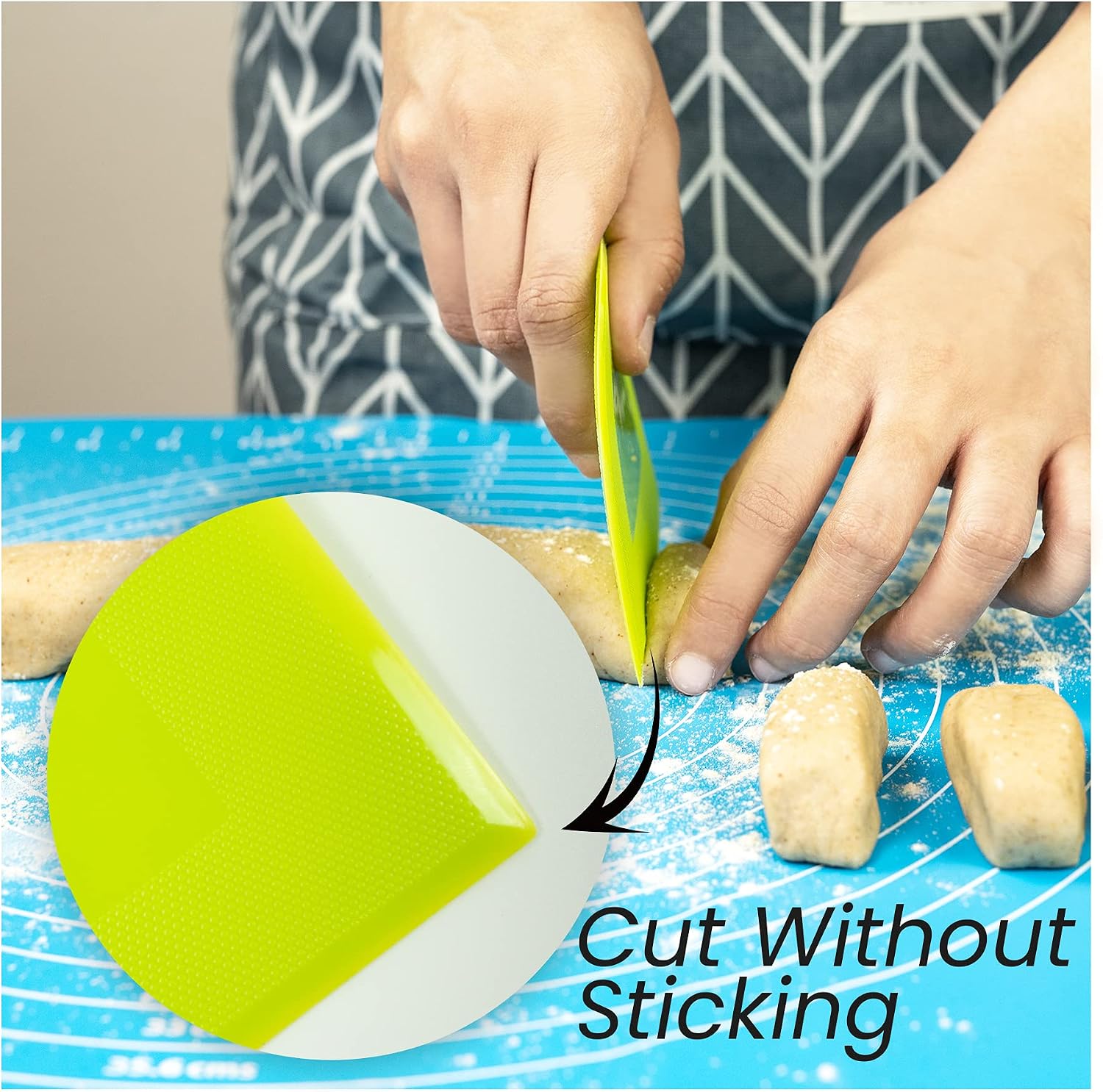 Zikrange Dough Scraper Set of 2 (9.5cmx12cm) Food ... - Image 3